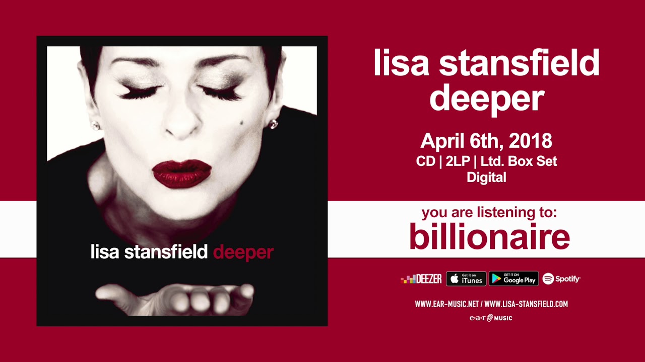 Lisa Stansfield "Billionaire" Official Song Stream