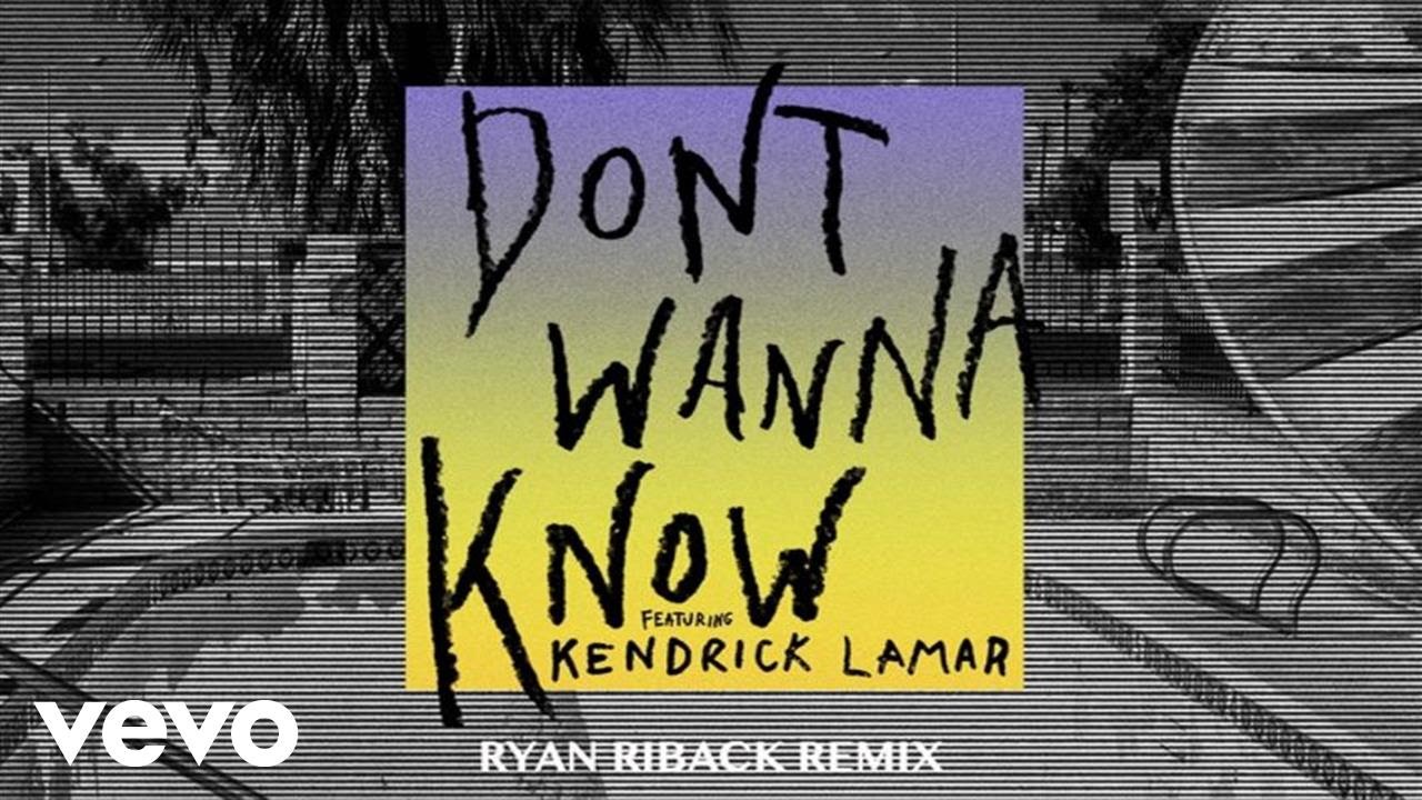 Maroon 5 - Don't Wanna Know ft. Kendrick Lamar (Ryan Riback Remix) (Audio)