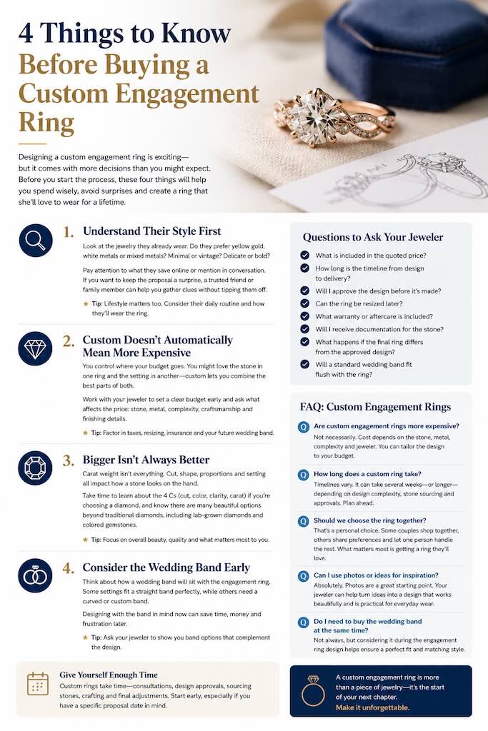 4 Things to Know Before Buying a Custom Engagement Ring