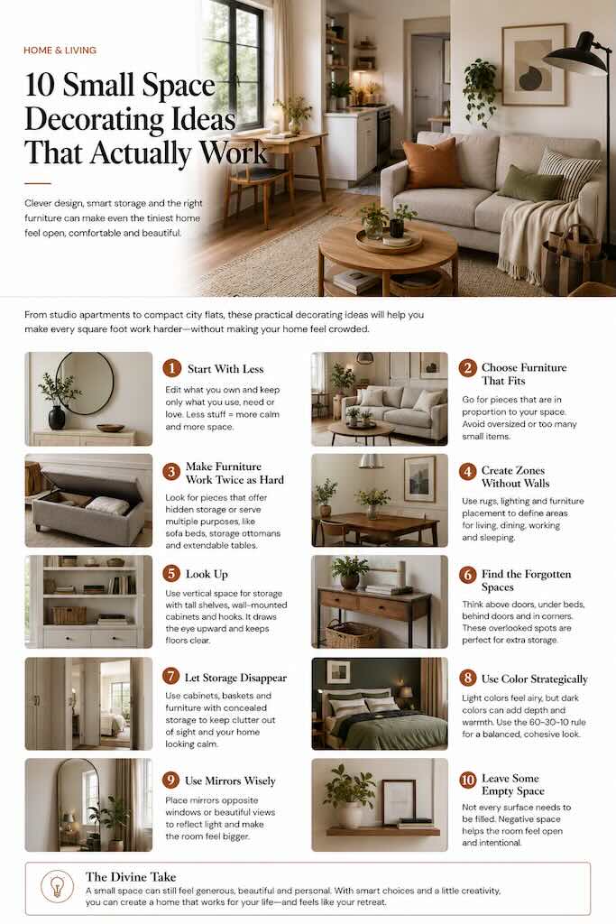10 Small Space Decorating Ideas That Actually Work