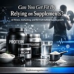 Protein, creatine, and BCAA supplements for muscle building and fitness.