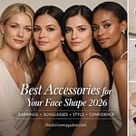 Elegant accessories for different face shapes in 2026. Discover stylish earrings, sunglasses, and ha.