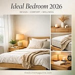 Beautiful bedroom with neutral tones and soft lighting for restful sleep.