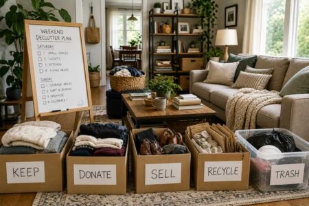 How to Declutter Your Home in a Weekend