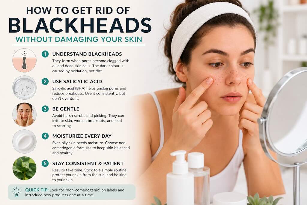 How to Get Rid of Blackheads Without Damaging Your Skin
