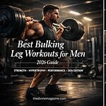 Man performing heavy barbell squat in gym for leg muscle building.