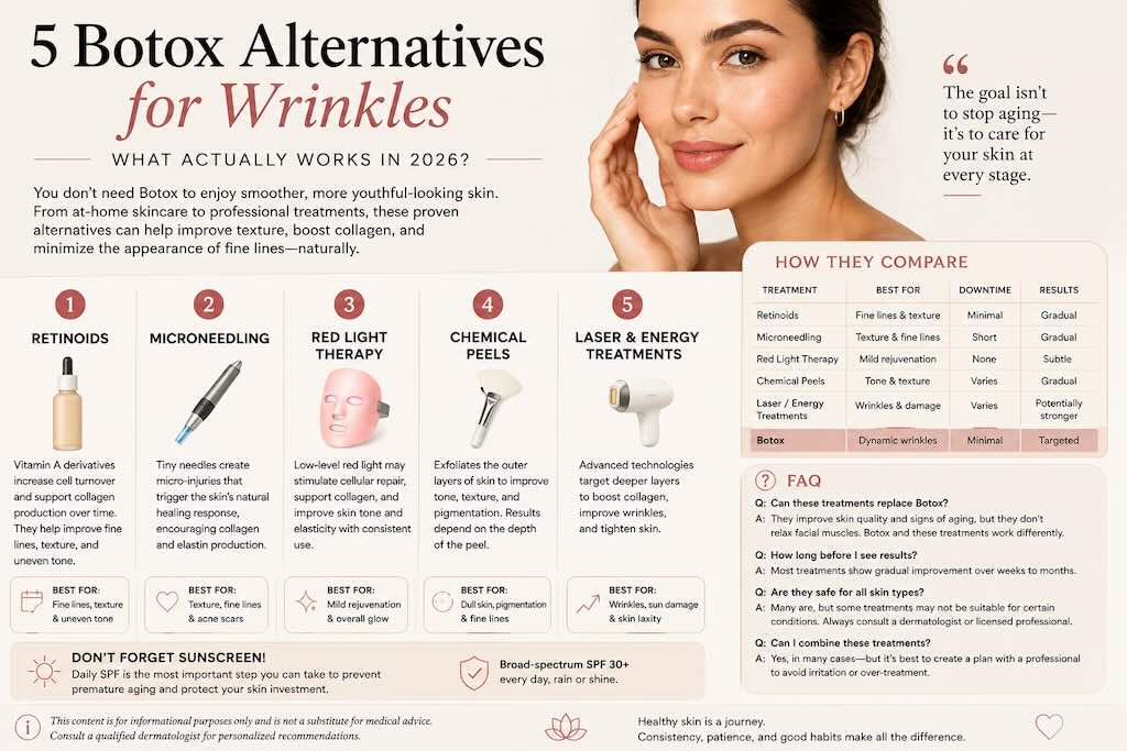 5 Botox Alternatives for Wrinkles: What Works in 2026?