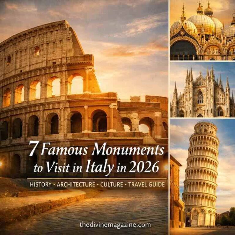 7 Famous Monuments to Visit in Italy in 2026 Iconic Roman Colosseum during sunset, a must-visit monument in Italy 2026.