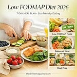 Healthy low FODMAP foods and meal prep for digestive health in 2026.
