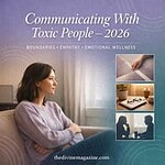 communicating with toxic people Woman setting boundaries with a toxic person, emphasizing healthy communication.