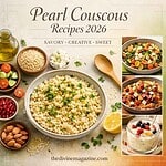 pearl couscous Pearl couscous dish with fresh ingredients and vibrant colors.