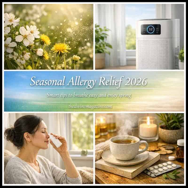 Tips for managing seasonal allergies with air purifiers and natural remedies.