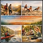 Group hiking and outdoor yoga sessions in scenic natural settings.