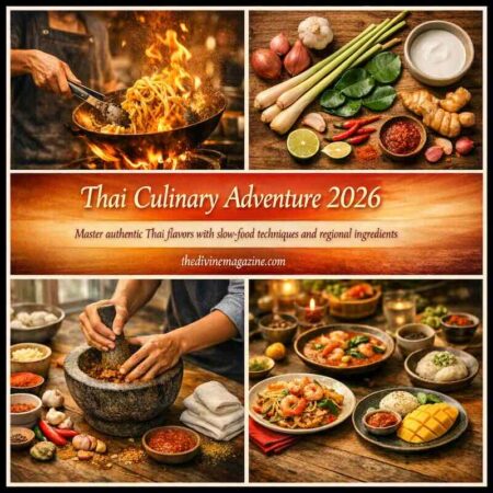 Authentic Thai flavors with regional ingredients and slow-food techniques.