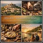 Beautiful hilltop village in Istria with historic architecture and scenic views.
