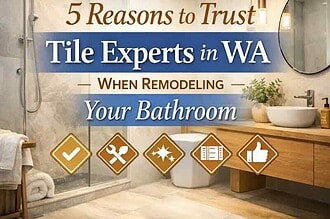 Expert tile installation in WA bathroom for remodeling projects.