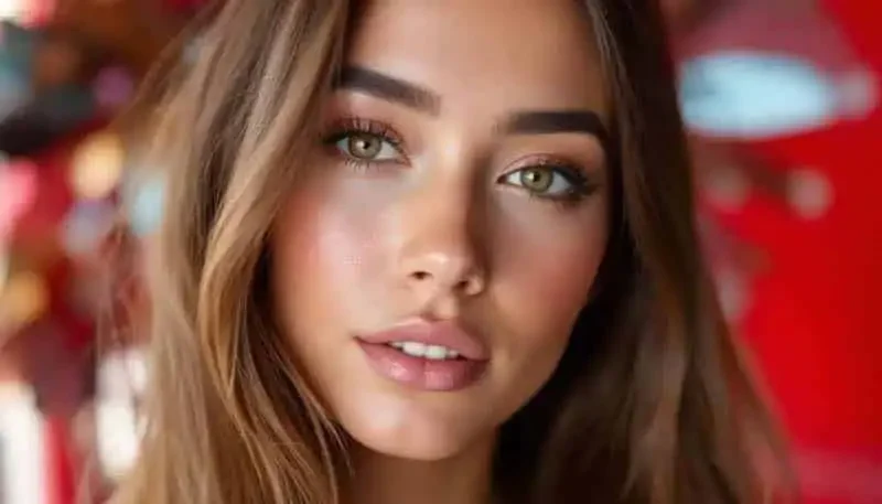 Woman preparing her hair style the night before