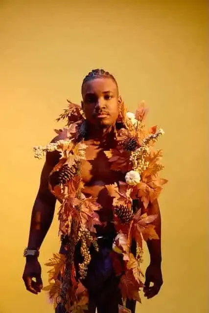 Men's Autumn Leaf-inspired Clothing.