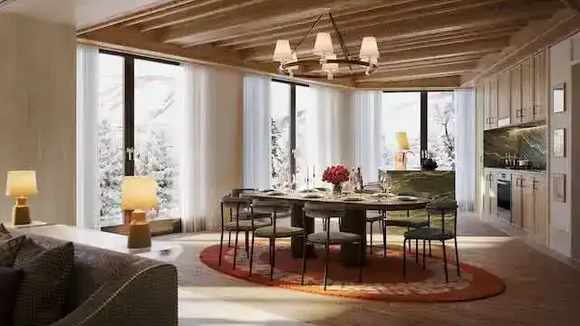 mountain homes kitchen and dining