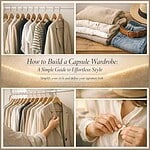 Effortless style tips for creating a versatile capsule wardrobe with neutral clothing pieces.