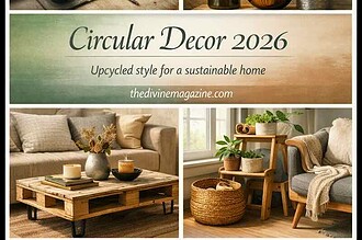 Upcycling homeware pieces for a stylish, eco-friendly home decor.