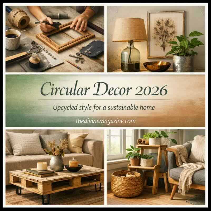 Upcycling homeware pieces for a stylish, eco-friendly home decor.