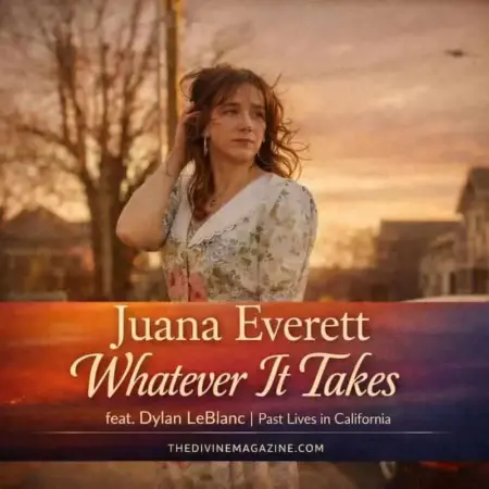 Juana Everett Interview: New Single “Whatever It Takes” & Upcoming Album Juana Everett portrait for "Whatever It Takes" single by Divine Magazine.