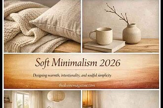 Bright and inviting minimalist living space with neutral tones and soft textures.