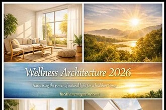 Bright living room with large windows and sunlight streaming in.