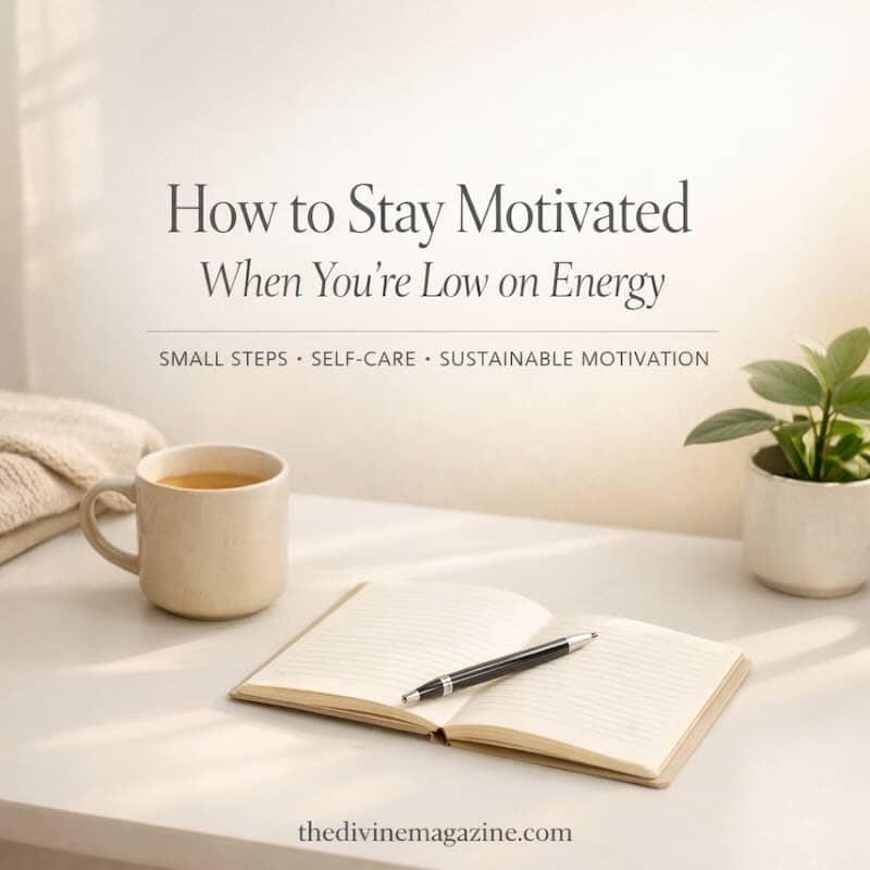 Tips for staying motivated and energized during low energy periods.