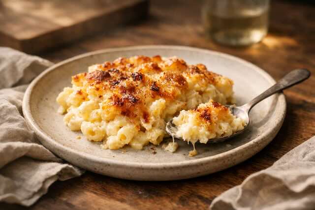plated macaroni