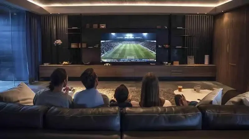 Viewing distance chart for different TV sizes